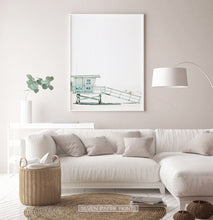Load image into Gallery viewer, Clean Living Room Decor with California Beach Photo
