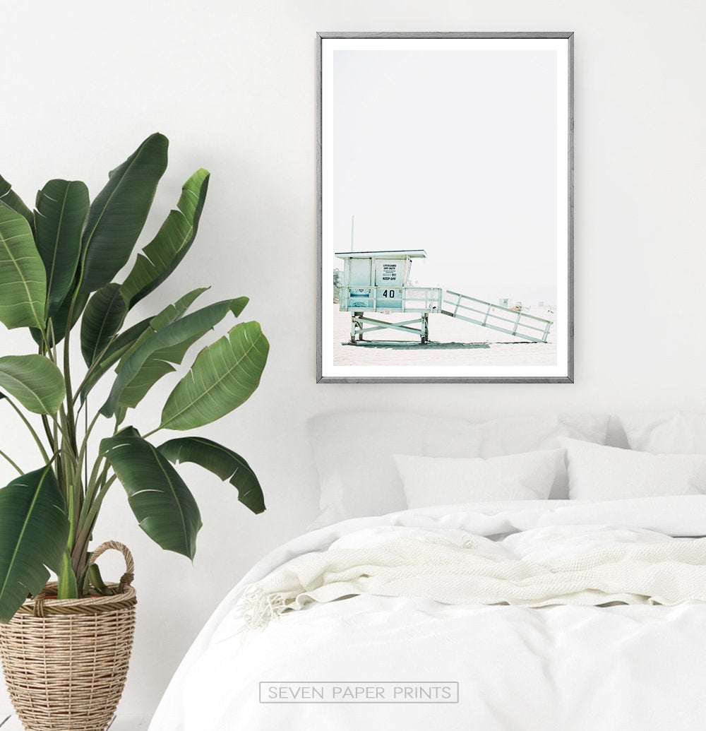 Lifeguard Tower Beach Wall Print