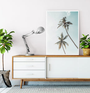 Coastal Palm Trees Summer Beach Wall Art