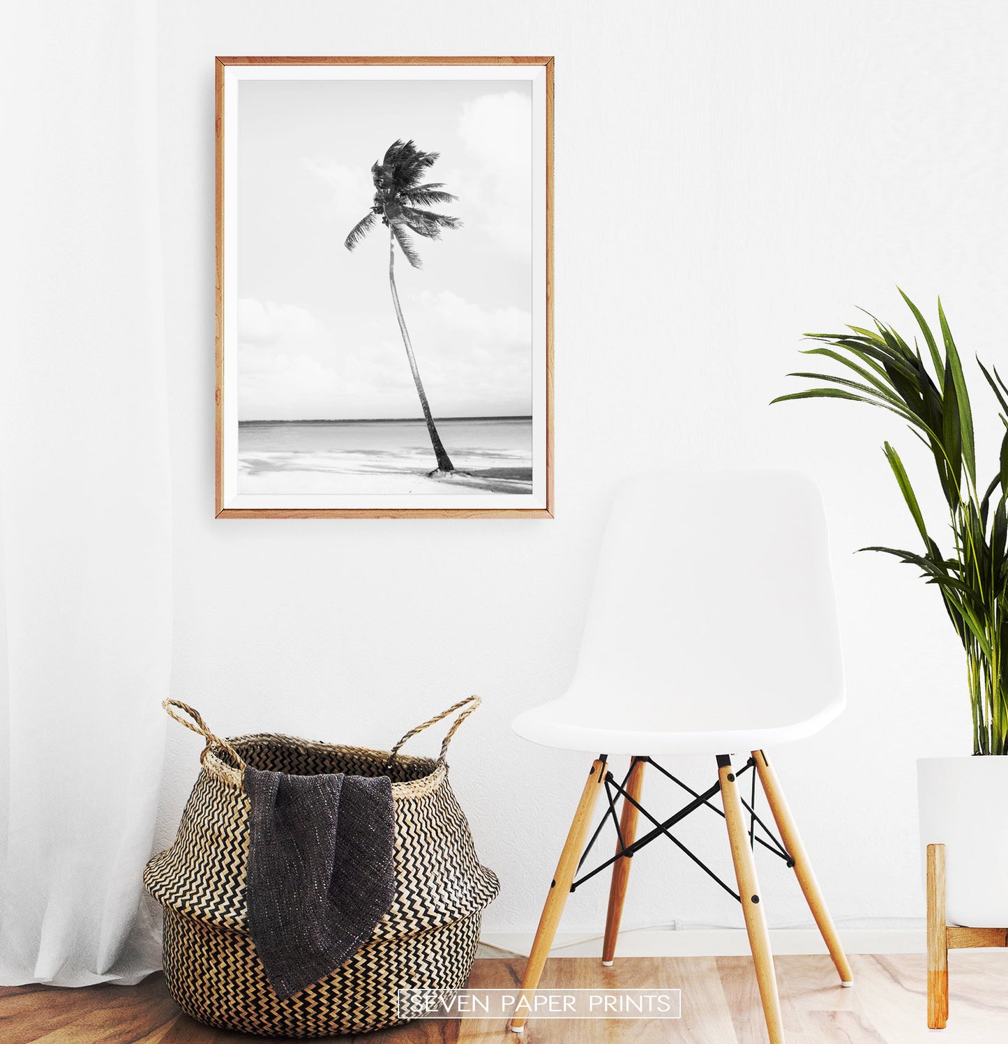 Black And White Palm Wall Art