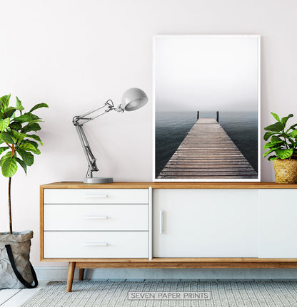 Wooden Jetty Ocean Pier Wall Art
