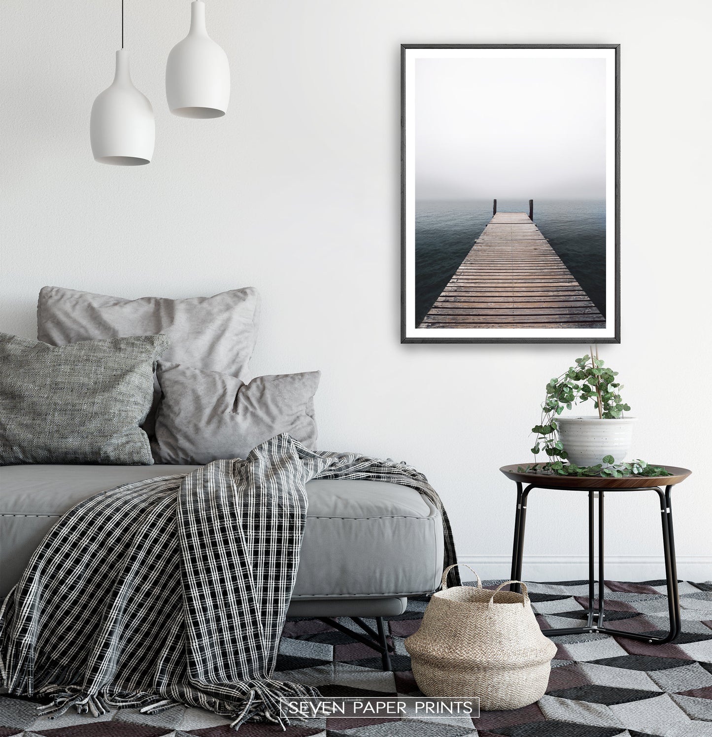 Wooden Jetty Ocean Pier Wall Art