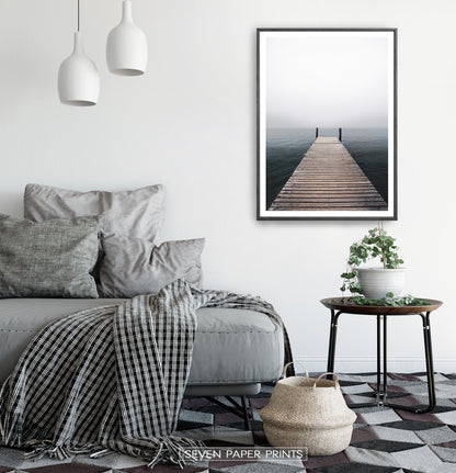 Wooden Jetty Ocean Pier Wall Art
