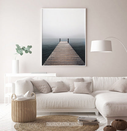 Wooden Jetty Ocean Pier Wall Art