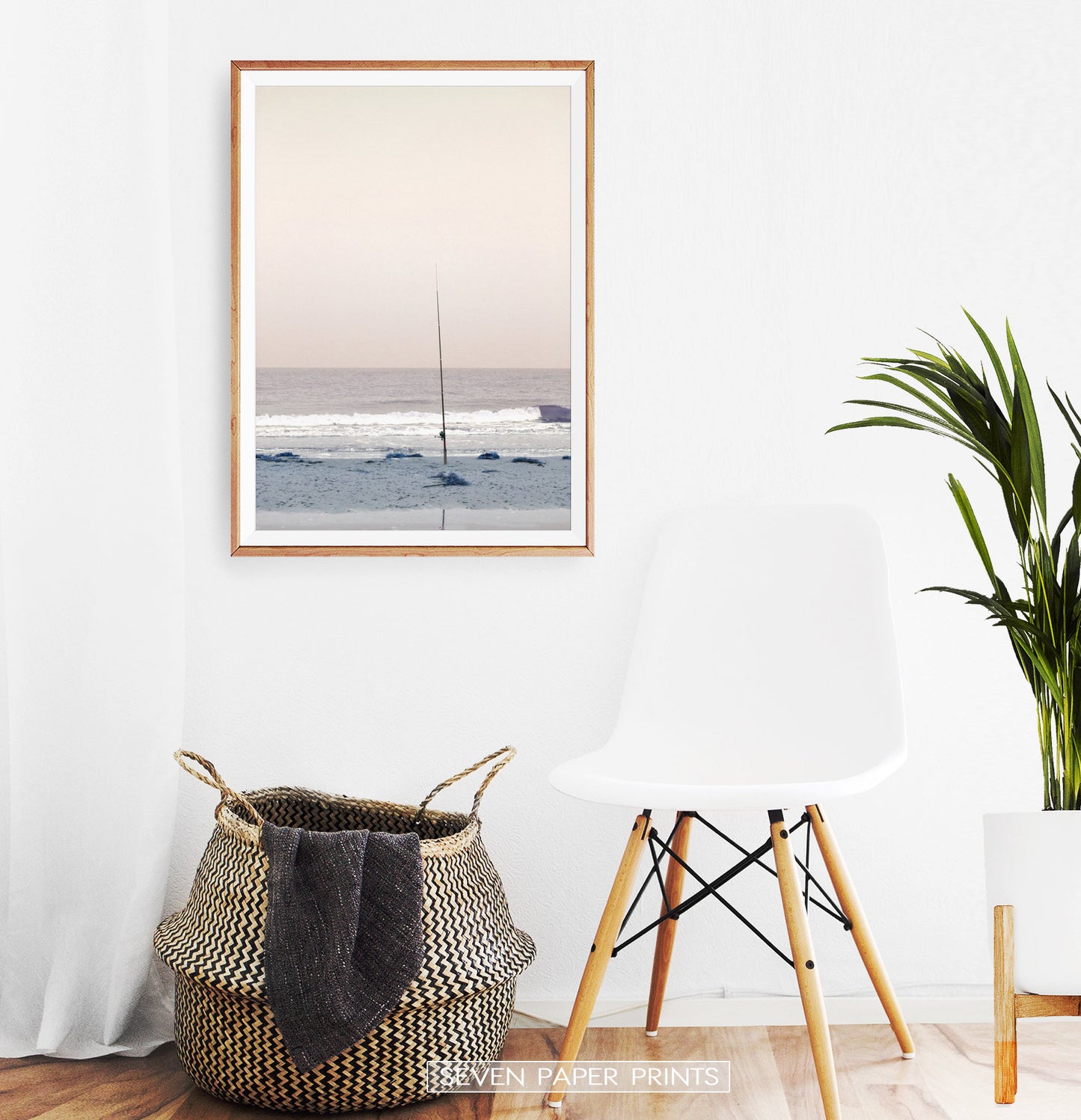 Coastal Fishing Pastel Wall Art