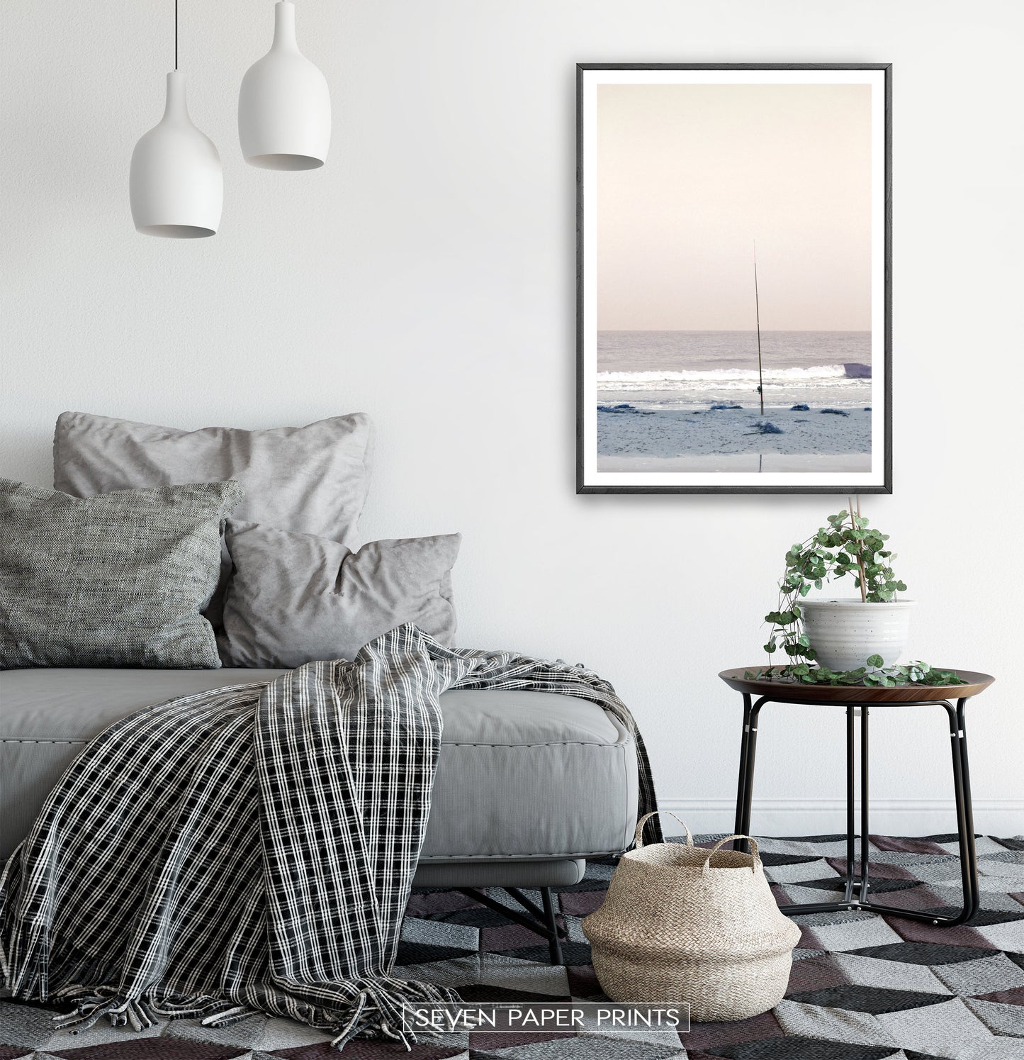 Coastal Fishing Pastel Wall Art