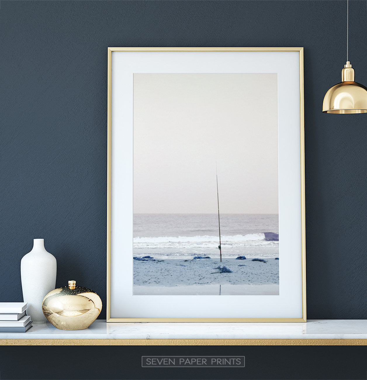 Coastal Fishing Pastel Wall Art