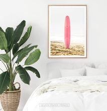 Load image into Gallery viewer, Pink Surfboard Wall Decor for Bedroom

