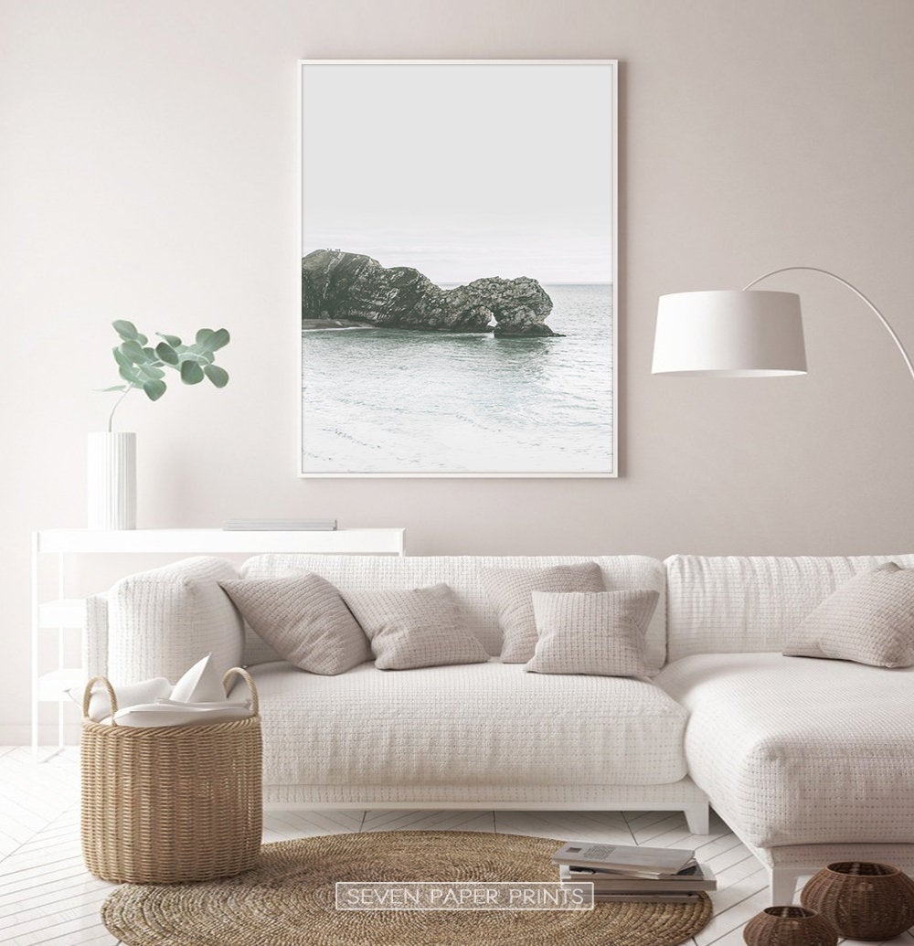 Palm Tree Wall Art Set of 3 Pastel Coastal Prints