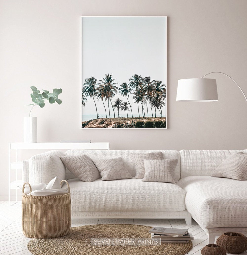Coastal Palm Trees Wall Art | Best Green Palm Art – Seven Paper Prints