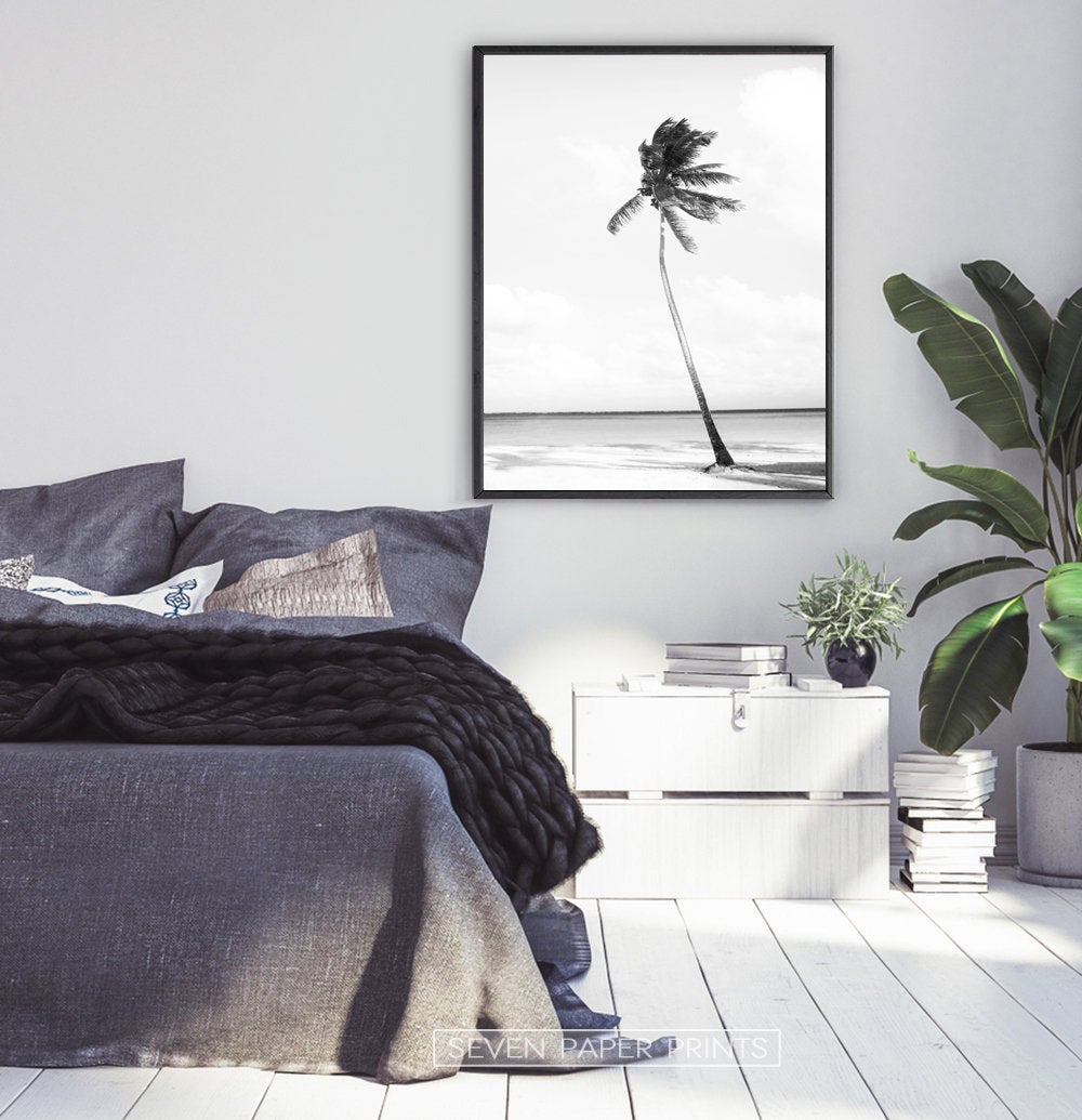 Black And White Palm Wall Art