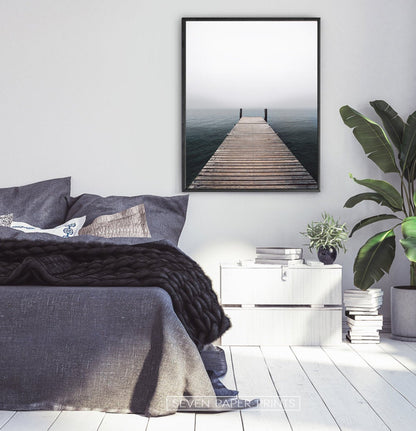 Wooden Jetty Ocean Pier Wall Art