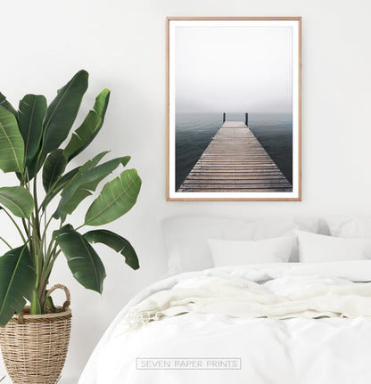 Wooden Jetty Ocean Pier Wall Art