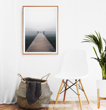 Wooden Jetty Ocean Pier Wall Art
