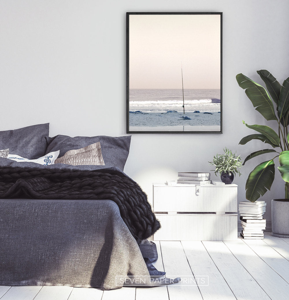 Coastal Fishing Pastel Wall Art