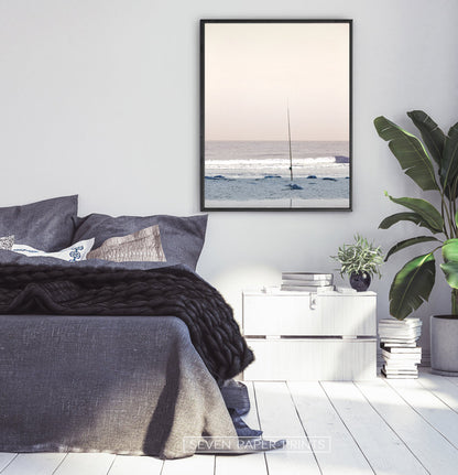 Coastal Fishing Pastel Wall Art