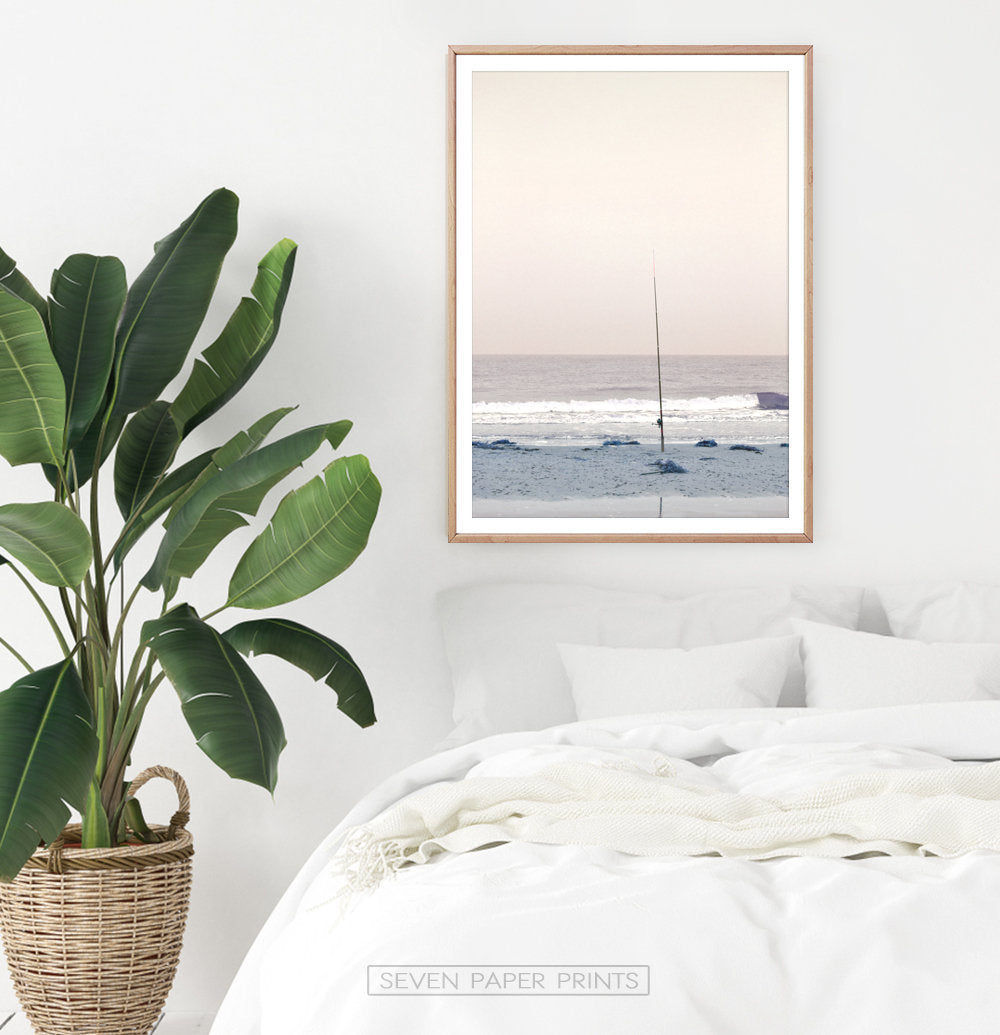 Coastal Fishing Pastel Wall Art