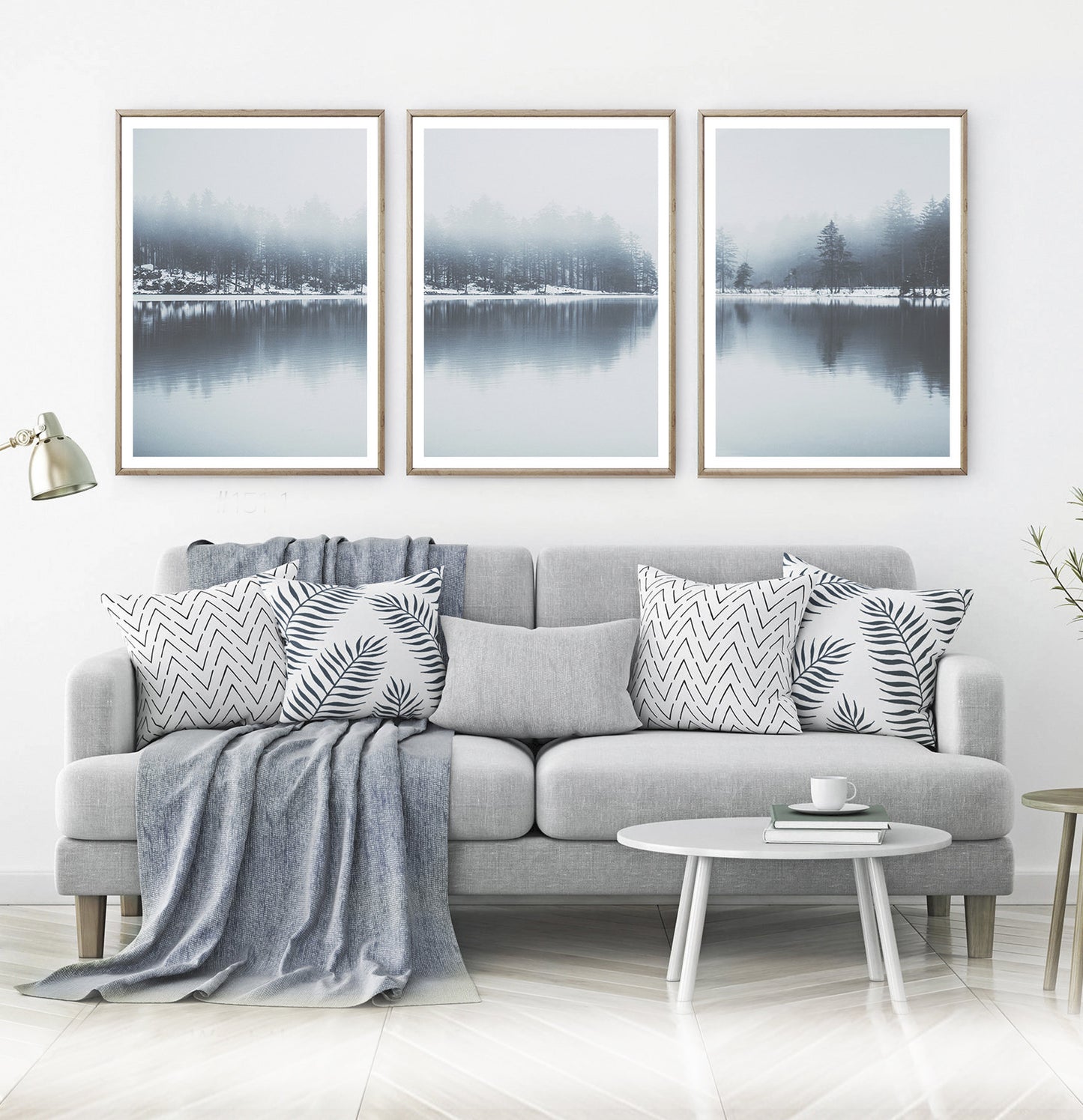 Lake Wall Art Set 3 Piece Nature Prints