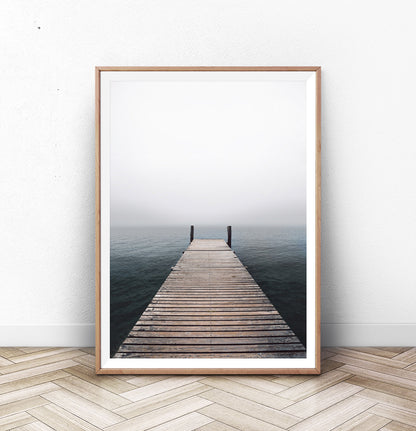 Wooden Jetty Ocean Pier Wall Art