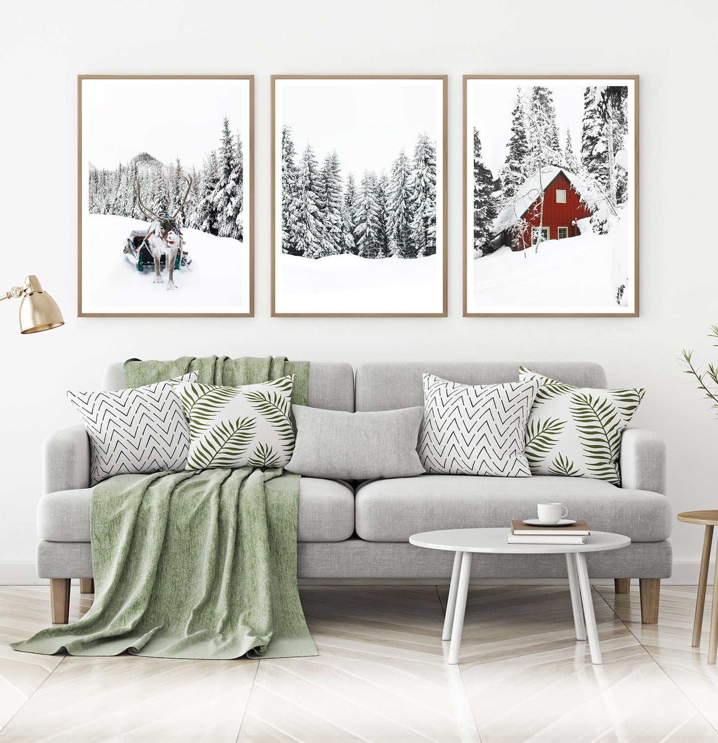 Christmas Decoration Gallery Set of 3 Piece Wall Art