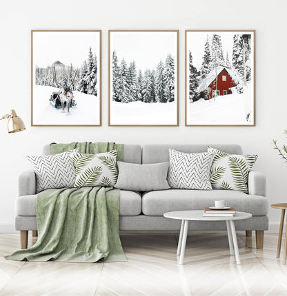 Christmas Decoration Gallery Set of 3 Piece Wall Art