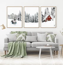 Load image into Gallery viewer, Christmas Decoration Gallery Set of 3 Piece Wall Art
