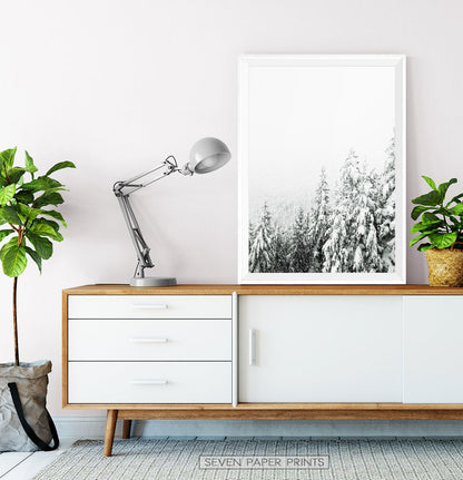 Winter Gallery Wall Decor Set of 6 Prints with Moose