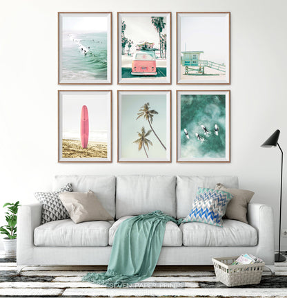 Coastal Wall Art Set of 6 Mailed Prints