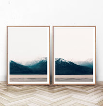 Load image into Gallery viewer, Modern Mountain Wall Art Scandinavian Print Set of 2

