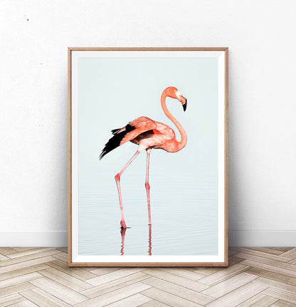 Pink Flamingo Modern Wall Art
