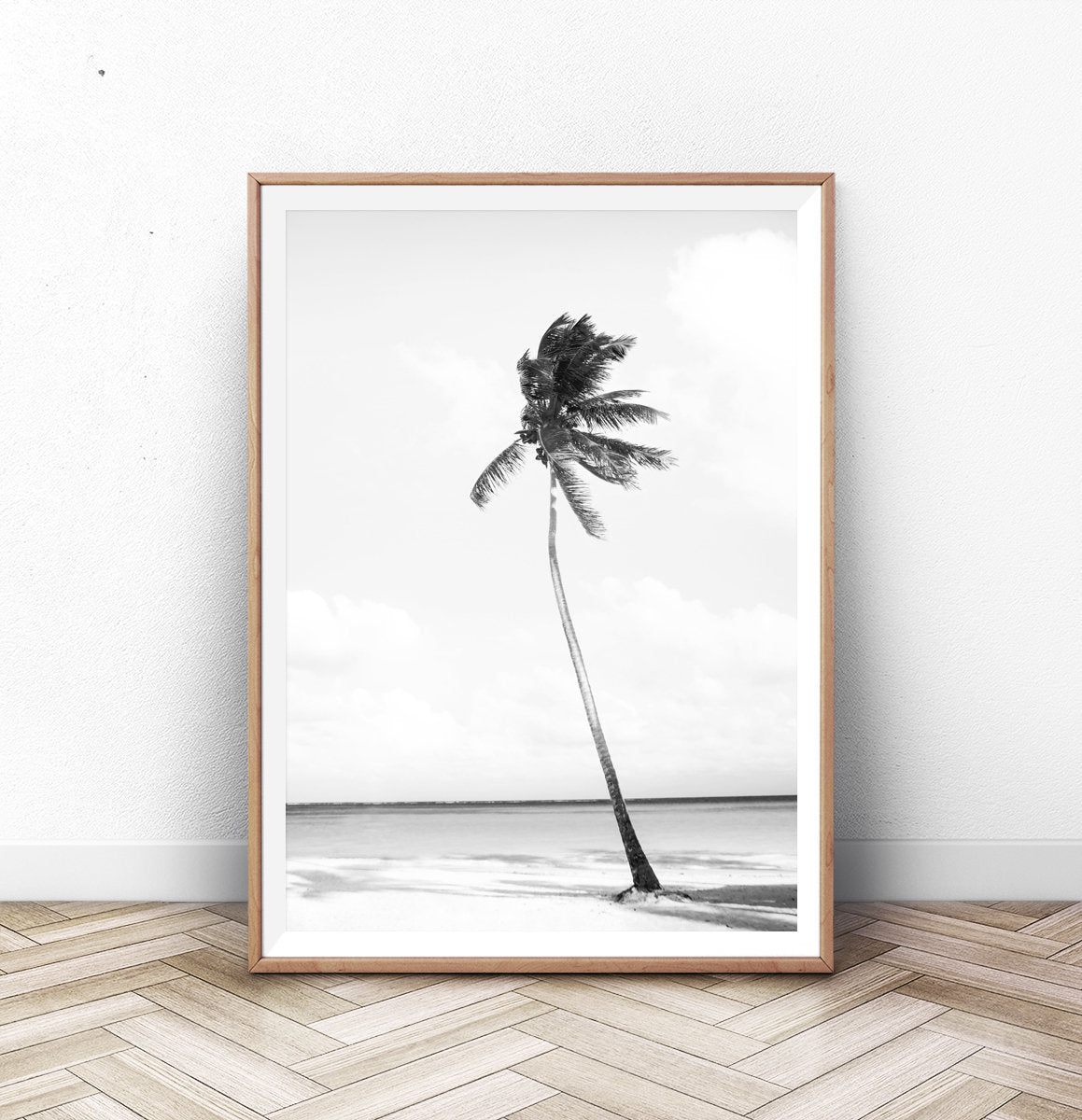 Black And White Palm Wall Art