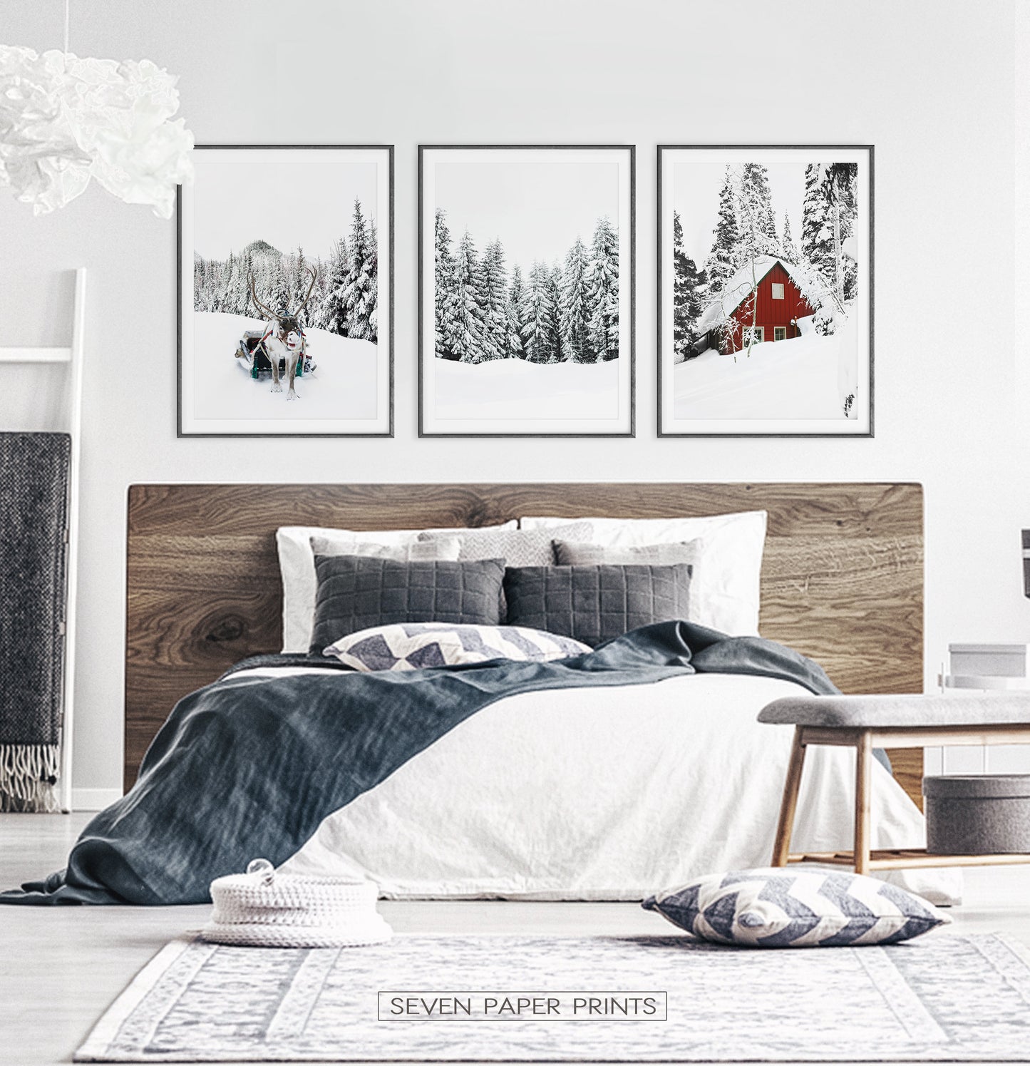 Christmas Decoration Gallery Set of 3 Piece Wall Art
