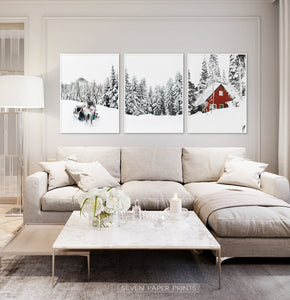 Christmas Decoration Gallery Set of 3 Piece Wall Art