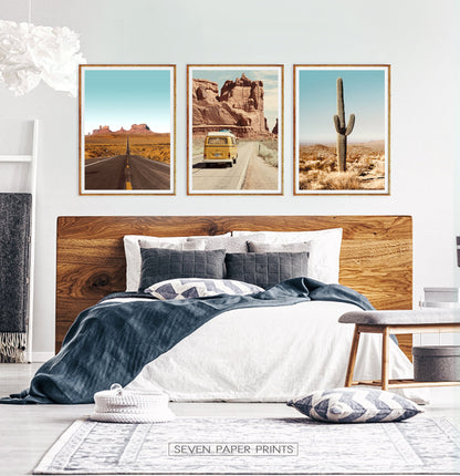Boho Grand Canyon Desert Set of 3 Piece Wall Art
