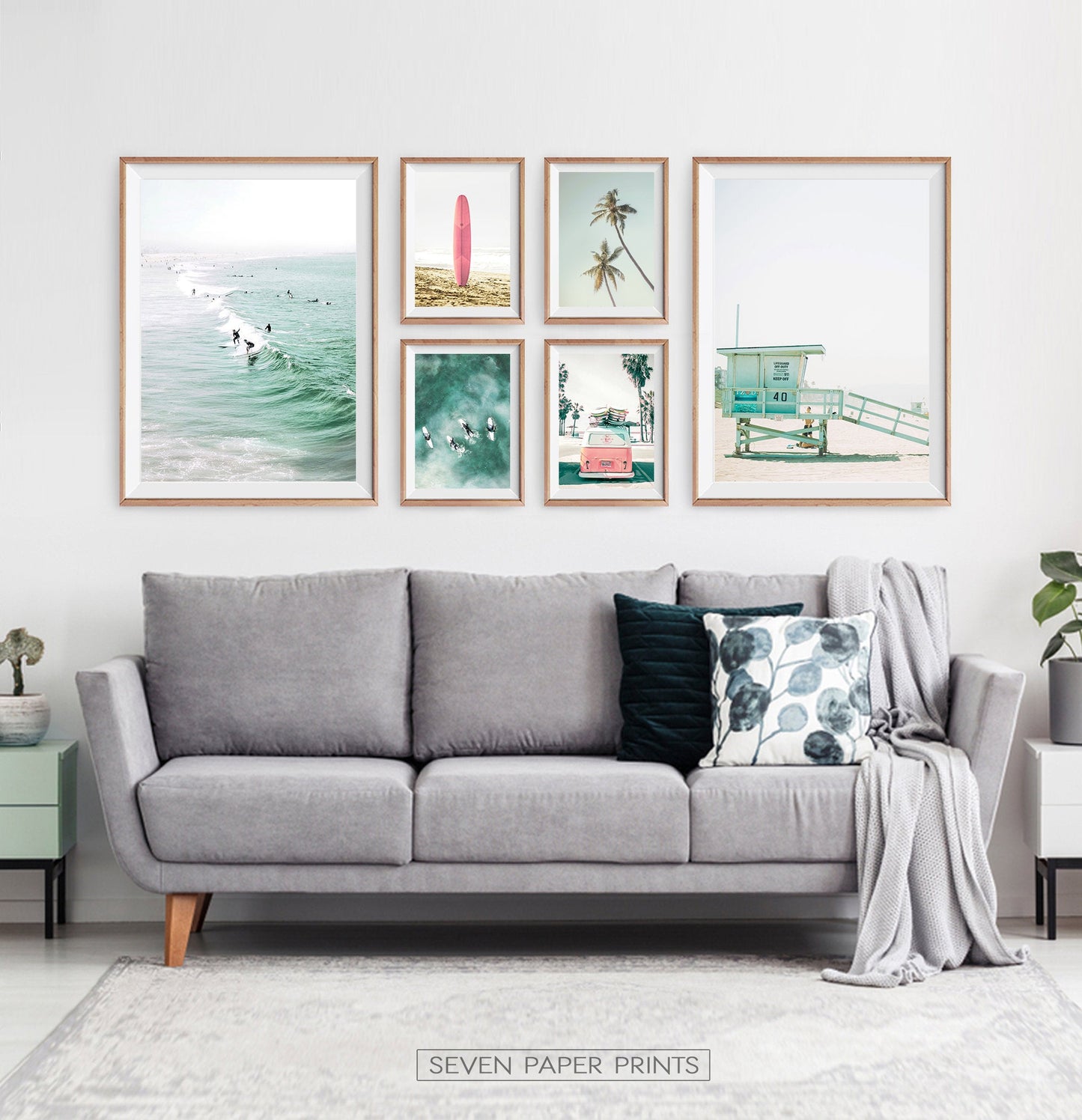 Coastal Wall Art Set of 6 Mailed Prints