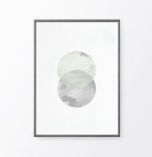 Load image into Gallery viewer, Full Moon Nordic Abstract Circle Wall Art

