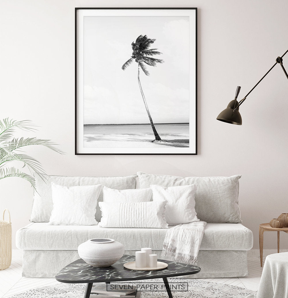 Black and White Coastal Set of 3 Prints