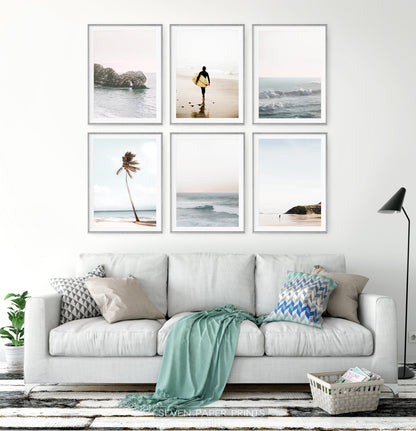Tropical Sea Photography 6 Piece Wall Art