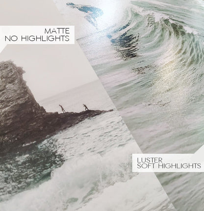 Matte and luster photo paper finish. Difference between them